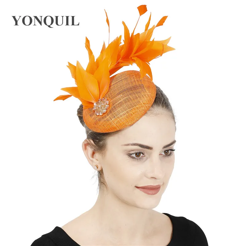 Sinamay Wedding Mesh Feathers Millinery 