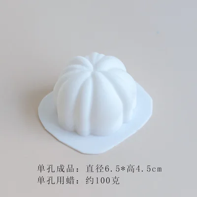 3D Mini Pumpkin Shape Candle Silicone Mold For Resin Soap Polymer Clay Plaster Handcraft Mould Halloween Home Decoration