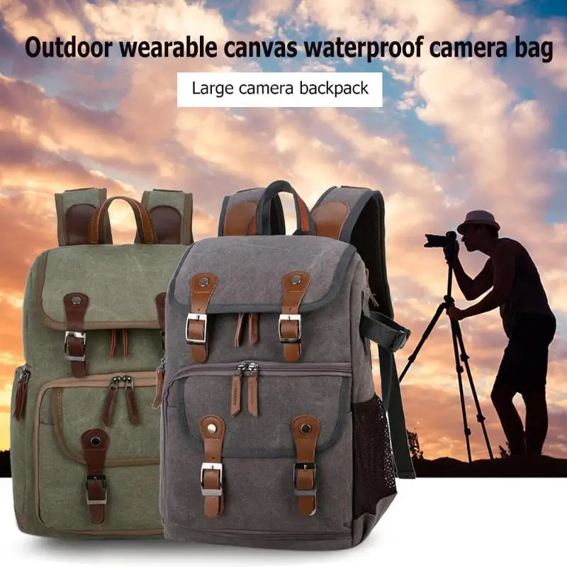 

Hot Sale Backpacks Solid Color Camera Shoulder Rucksack for Men Casual Waterproof Outdoor Climbing Backpacks for Hiking