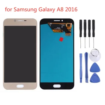 

OLED Screen For Samsung Galaxy A8 2016 A810F/DS A810YZ LCD Display Touch Screen Digitizer Assembly Without Frame + Tools