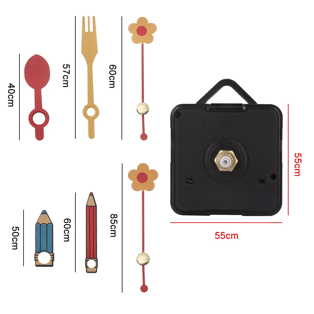 1 комплект запасные части для кварцевых часов тишина домашний декор сменные инструменты механизм движения часы/минуты/секунды звонок аксессуары