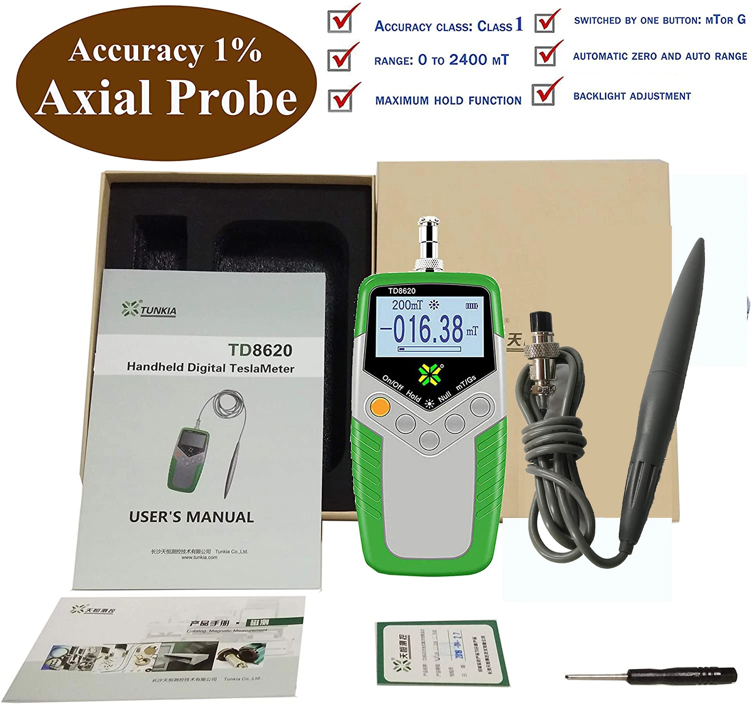 Details about   1PC TD8620 magnetic tester handheld gaussmeter magnetic field strength detector