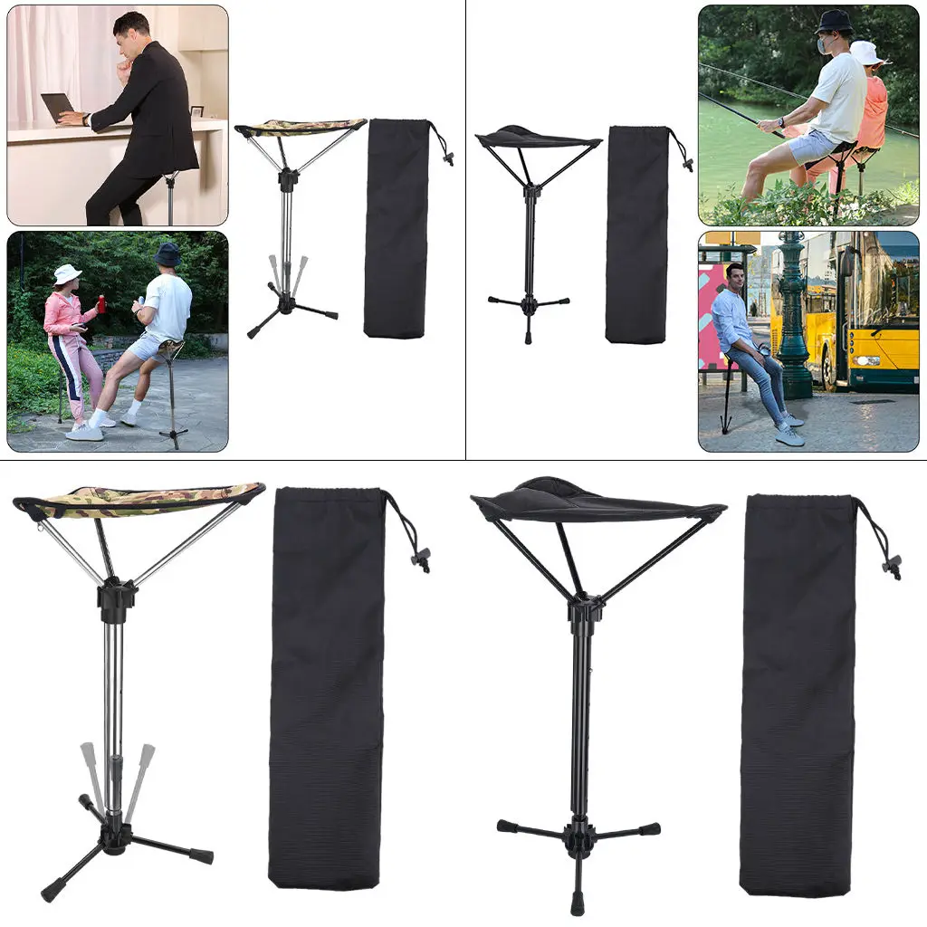 Folding Tripod Stool for Outdoor Camping folding chair retractable stool