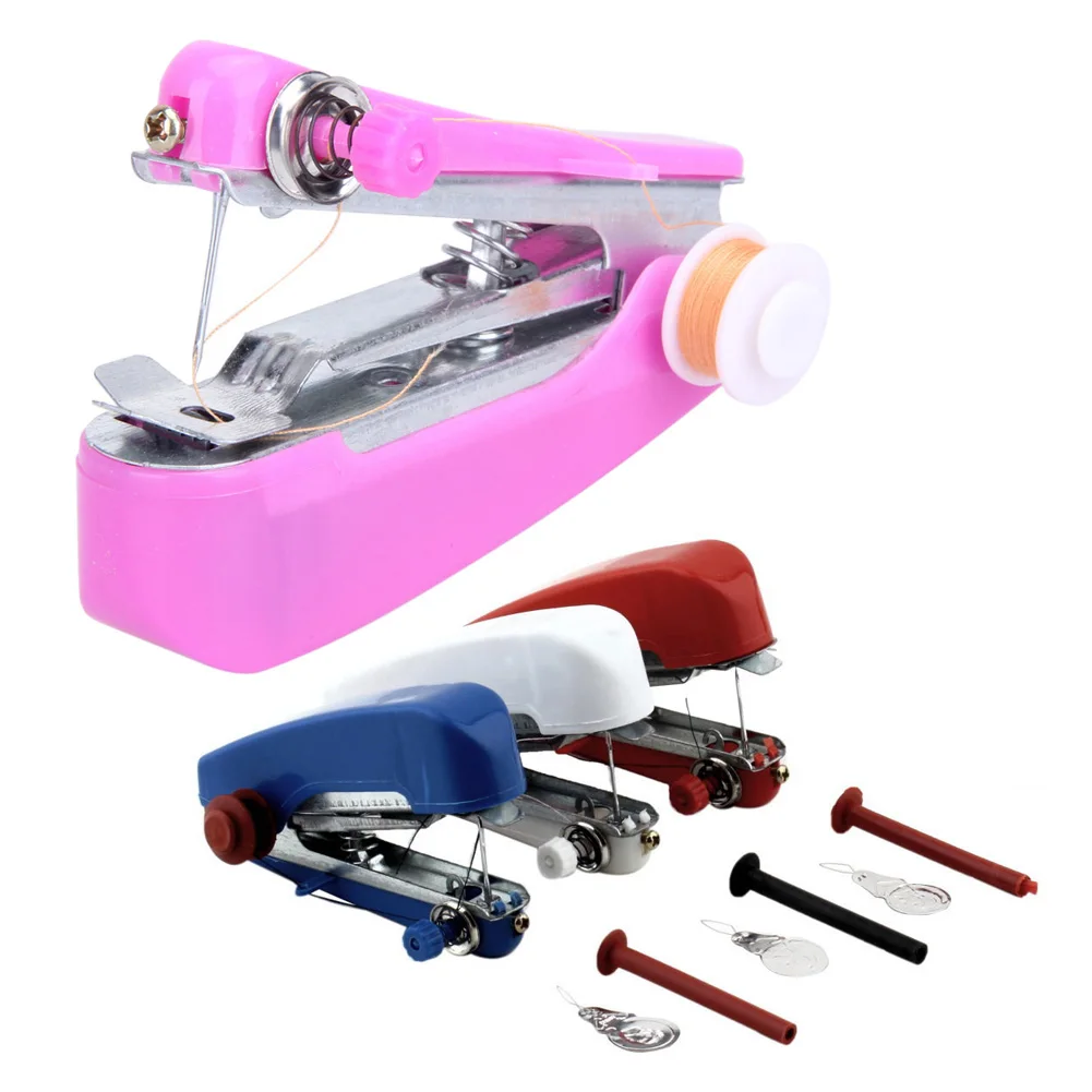 Portable Mini Mending Sewing Machines Manual Sewing Tools Needlework Hand  Held Sewing Cloth Fabric Clothes Home Supplies|Sewing Machines| - AliExpress