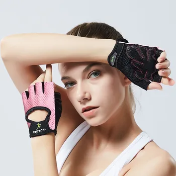 

Professional Gym Fitness Gloves Power Weight Lifting Women Men Crossfit Workout Bodybuilding Half Finger Hand Protector