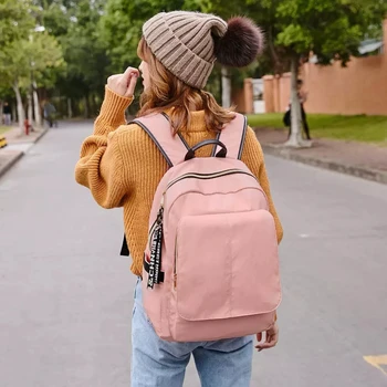 

Waterproof Bag Oxford Cloth Backpack Junior High School Student Bag College Backpack 2019 New
