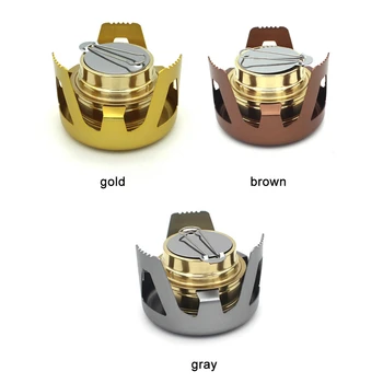 

(2 Sold)Alcohol Stove Outdoor Foldable Stove Burner Outdoor Campinghiking Cook Windproof Portable Aurora Vaporized Alcohol Stove