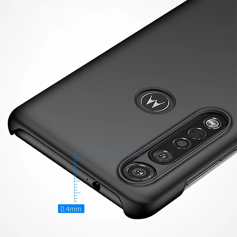 Тонкий защитный чехол для Motorola G8 Plus жесткий из поликарбоната телефона MOTO P40 / One
