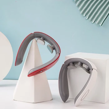 

Electromagnetic Neck Massager 3 Panels Portable Cervical Massager Relieve Pain Health