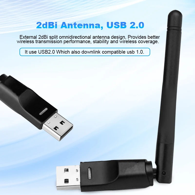 RT5370 USB Wifi адаптер 150 Мбит/с беспроводная сетевая карта USB адаптер антенны Wi-Fi Wifi приемник передатчик мягкий AP Прямая