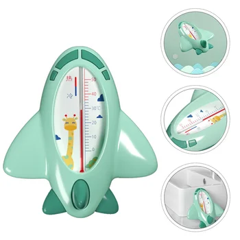 

1pc Durable Carton Plane Useful Thermometer Baby Thermometer Bath Thermometer for Baby