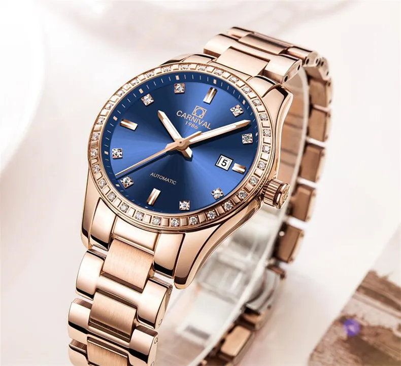 Sapphire Crystal Women Watches Fashion Ladies Watch For Women Bracelet Relogio Automatic Mechanical Clock Luxury reloj mujer