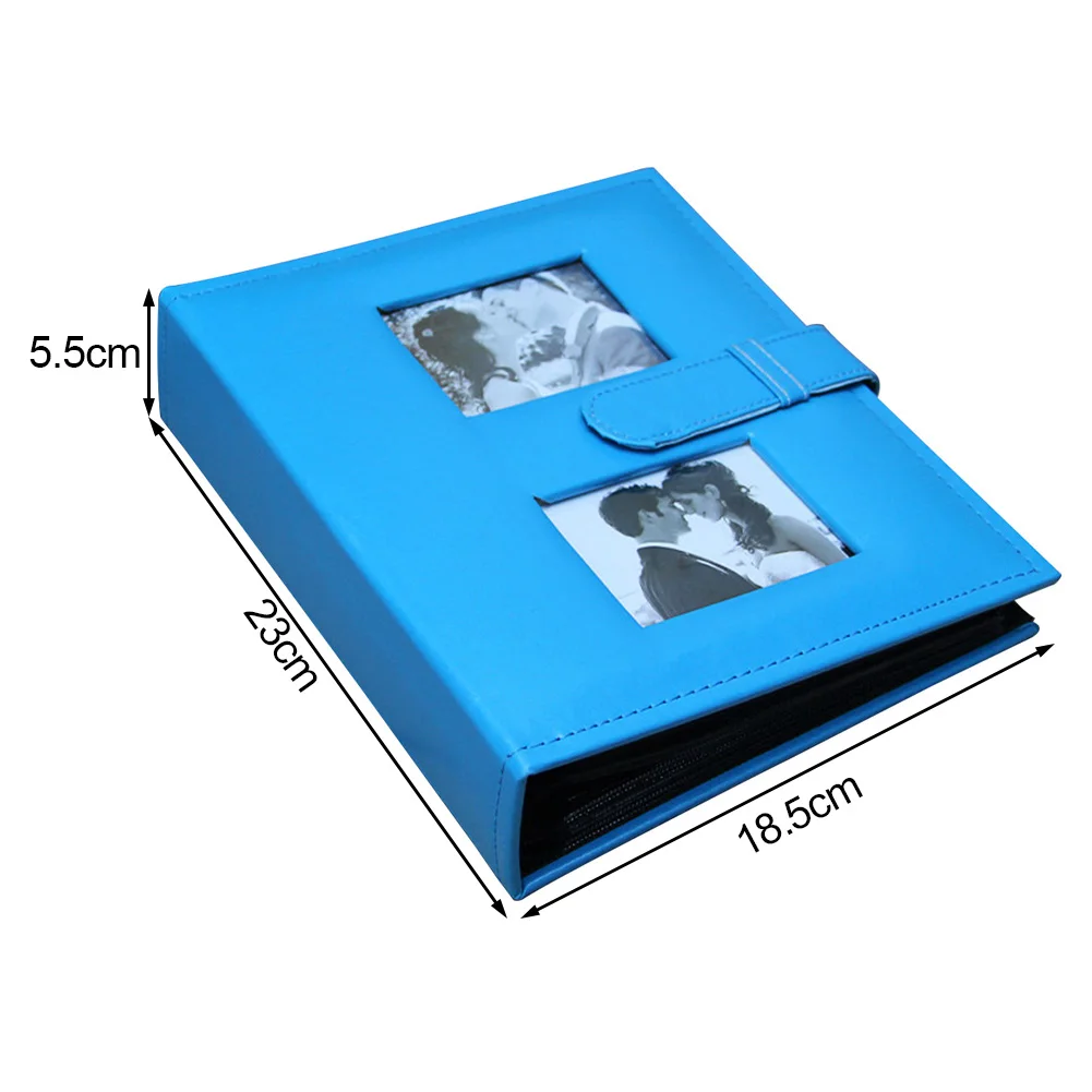 6 Inches 200 Sheets Portable Wedding Photo Album Family Memory Birthday Gift Storage Protection PU Leather Anniversary Home