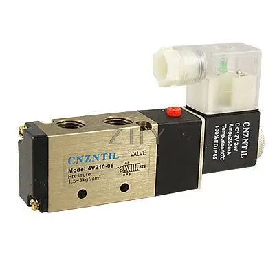 

DC 12V Pneumatic 5 Ways Screw Terminal Contact Solenoid Valve