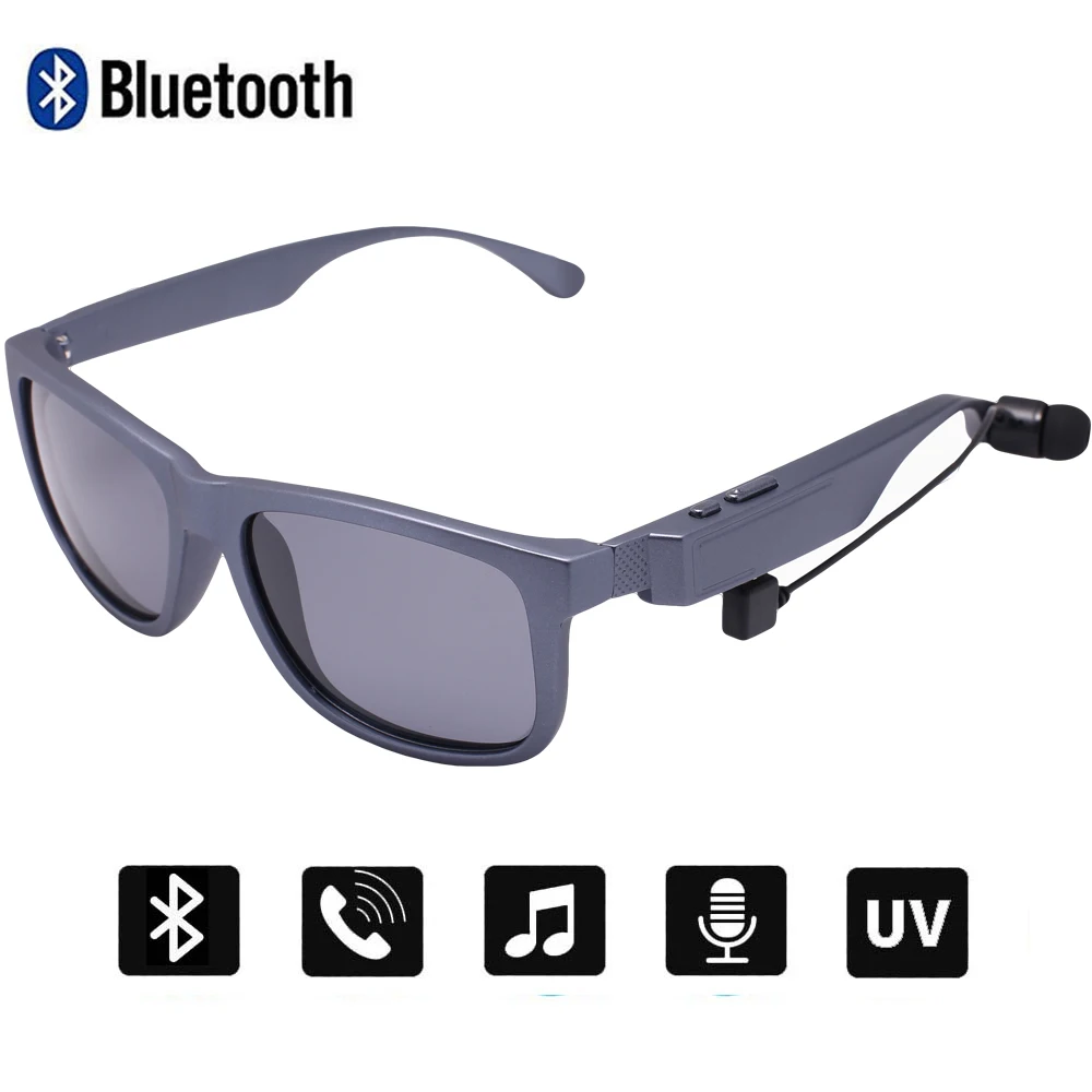 Солнцезащитные очки Conway для мужчин Bluetooth 4 1 с микрофоном прямоугольные