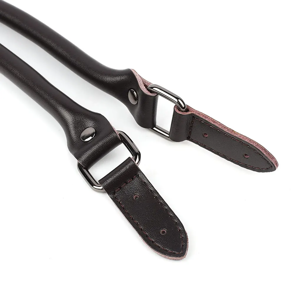 1 Pair 60cm Genuine Leather Bag Shoulder Strap DIY Handbag Strap Replacement Handbag Purse Handle Bag Making Accessories
