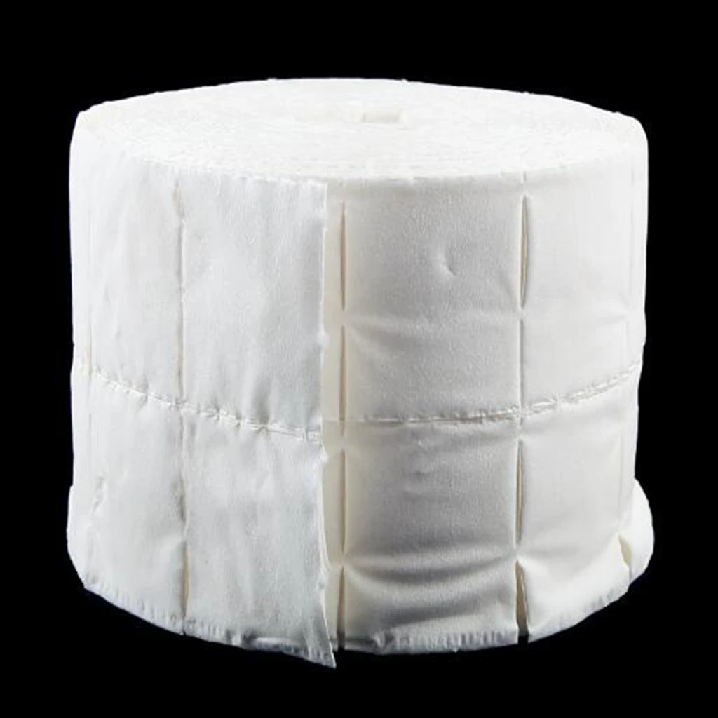 500Pcs/Roll Nail Polish Remover Wraps Pads Nail Art Cleaner Removing Wipers Nail Tips Manicure Cleaning Wipes Cotton Pads Paper