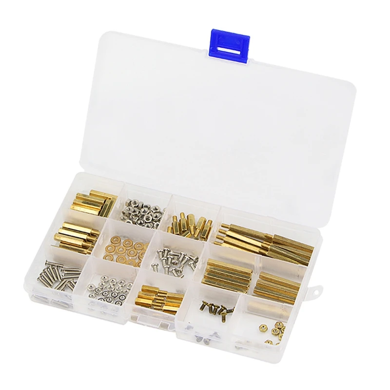 

BESTScrews Kits Copper Nylon Column Screw Nuts Suitable for All Kinds Of Raspberry Pi 4 Model B 3B 3B Project 210 Pcs/Lot
