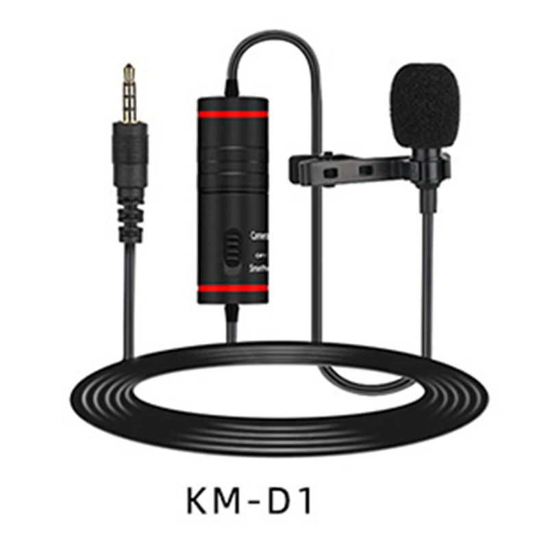 KM-D1 MAMEN U-Grip Pro тройное крепление башмака видео стабилизатор ручка Видео Ручка камера/телефон микрофон Запись микрофон петличный микрофон - Цвет: KM-D1