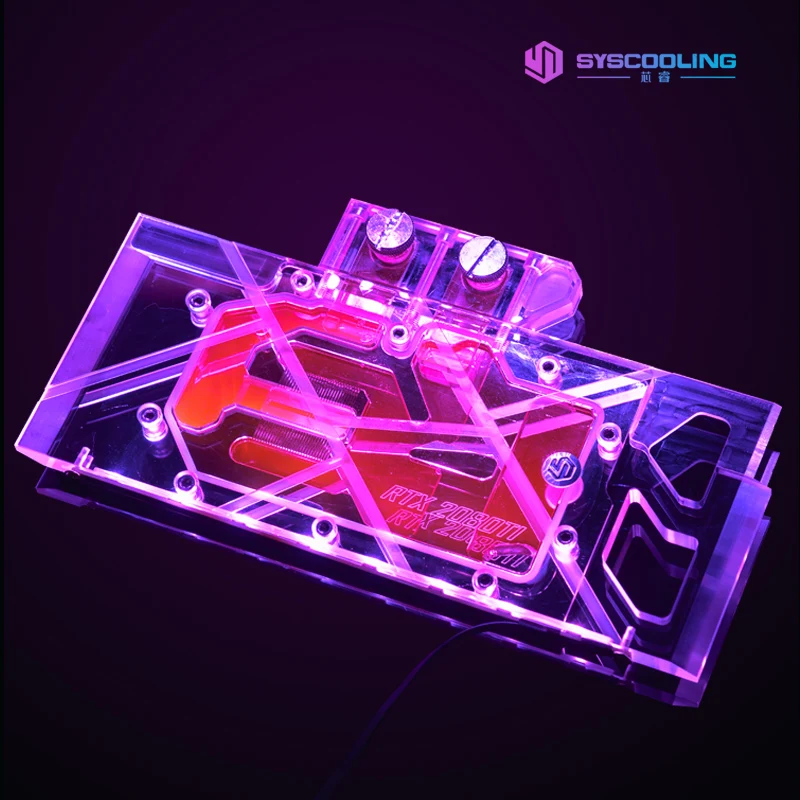 Syscooling water cooling GPU block full cover RTX 2080/2080Ti GPU water block