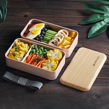 GESEW 2 отдел для еды коробка для контейнер для обеда ребенку японский стиль пластмассовая посуда школьные пластиковые Кухонные украшения Аксессуары
