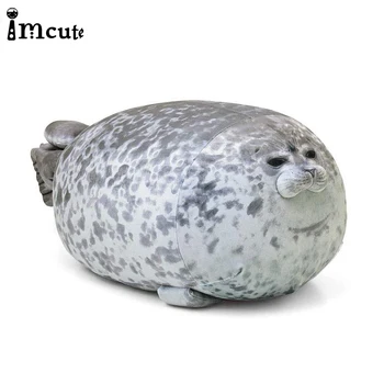 

Imcute 2020 Cute Sea Lion Plush Toys 3D Novelty Throw Pillows Soft Seal Plush Stuffed Plush Housewarming Party Hold Toy