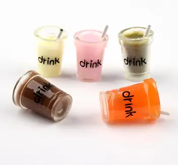 

Kawaii resin Coffee drinks cup simulated charms cabochon ornament jewelry making material,diy Scrapbooking