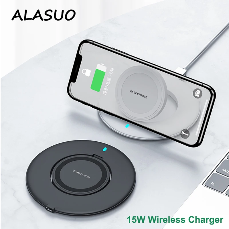 

Foldable 15W Wireless Charger Fast Charging Pad / Stand QC 3.0 Mobile phone Station For iphone 11 pro 8 samsung s9 xiaomi SIKAI