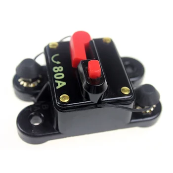 

DC 60A 80A 100A 150A 200A 250A Home Solar System Waterproof Circuit Breaker Reset Fuse Inverter 12V-24V