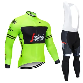 

2019 Men's Cycling Jersey Long sleeve set MTB Bike Clothing Maillot Ropa Ciclismo Hombre Bicycle Wear 9D GEL bib pants