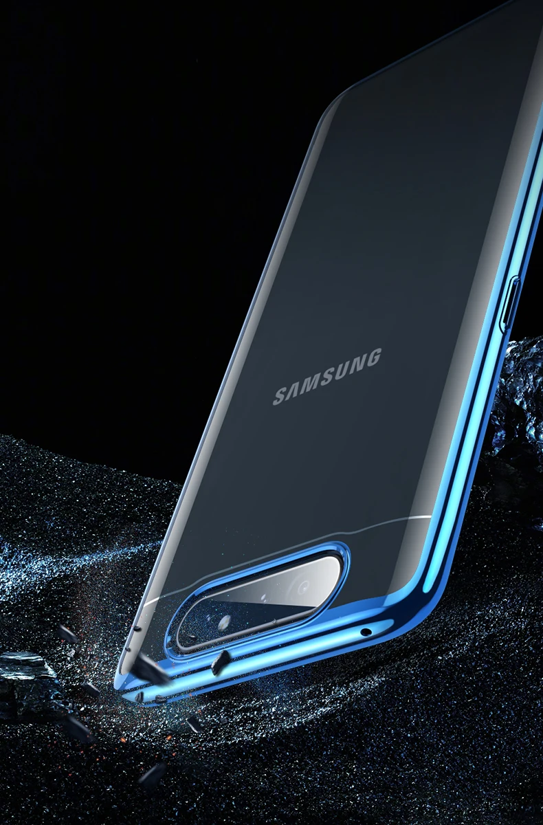 Чехол для samsung Galaxy A80, прозрачная защитная задняя крышка для samsung Galaxy A80, чехол для телефона, Fundas Coque