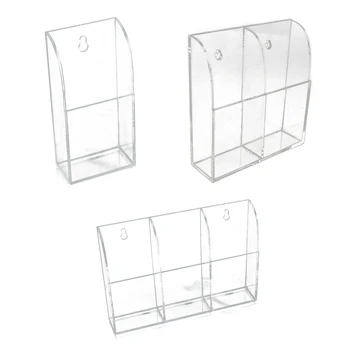 

TV Air Conditioner Remote Control Holder Case Acrylic Wall Mount Storage Box