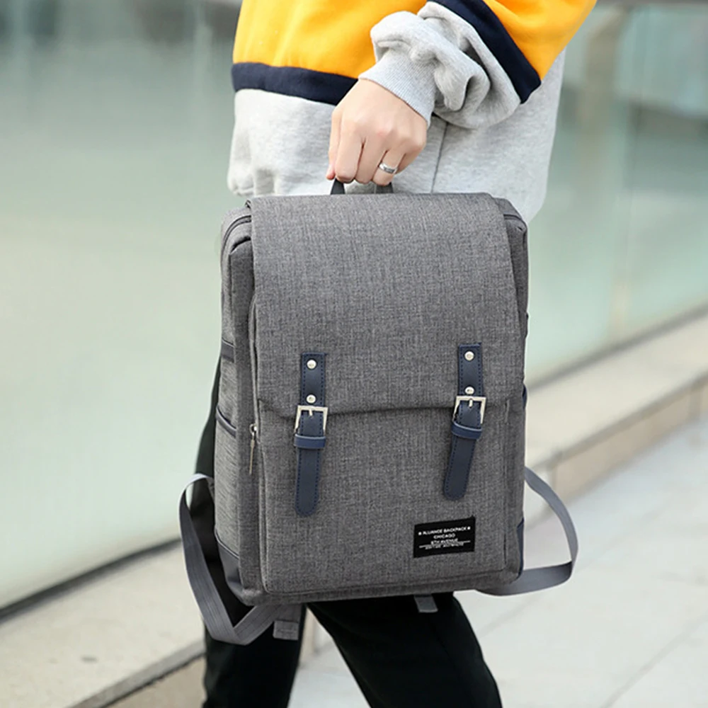 Мужской школьный рюкзак для ноутбука Pui tiua в британском стиле, водонепроницаемые сумки-оксфорды на плечо для мужчин и женщин, спортивный рюкзак для путешествий