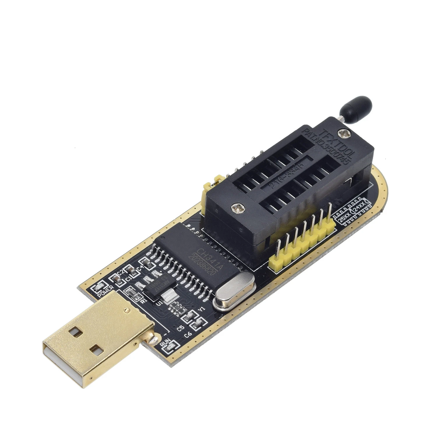 CH341A 24 25 Series EEPROM Flash BIOS USB Programmer Module + SOIC8 SOP8 Test Clip For EEPROM 93CXX / 25CXX / 24CXX DIY KIT