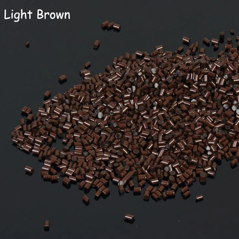 Italian Keratin Grains 500Gram Extra Strong Hold For Fusion Hair Black Brown Transparent White color