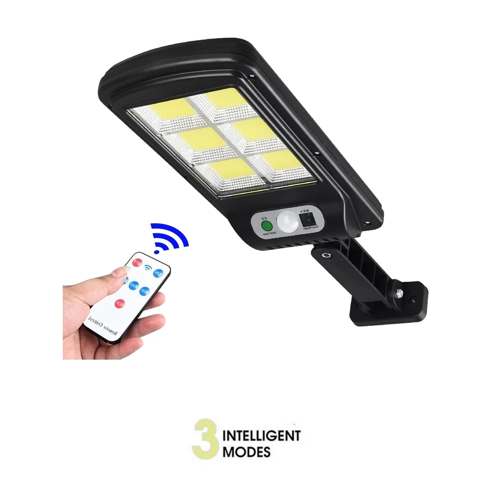 

Solar light lamp floodlight reflector Wall Wireless PIR Motion Sensor Night For Street Garden Patio Emergency Security remote co