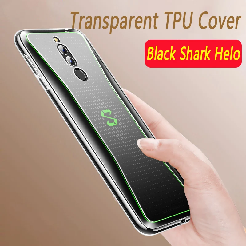 Прозрачная силиконовая задняя крышка для телефона Xiaomi Black Shark Helo мягкие ТПУ чехлы
