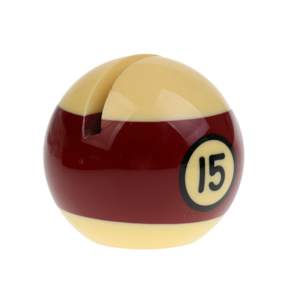 Pool Billiards Ball Design Business Card Holder Random Number and Color 57mm