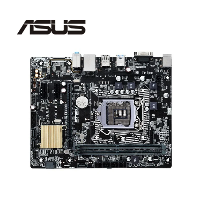 Используется для Asus H110M-F DDR4 разъем LGA 1151 H110 Настольный USB2.0 USB3.0 материнская плата