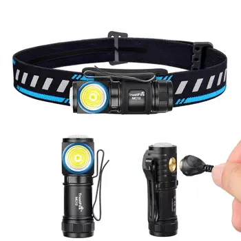

TRUSTFIRE MC12 XP-L HI 1000lm USB Rechargeable LED Headlight 105m IPX8 Megnetic EDC Flashlight Hunting Lantern Torch Lamp