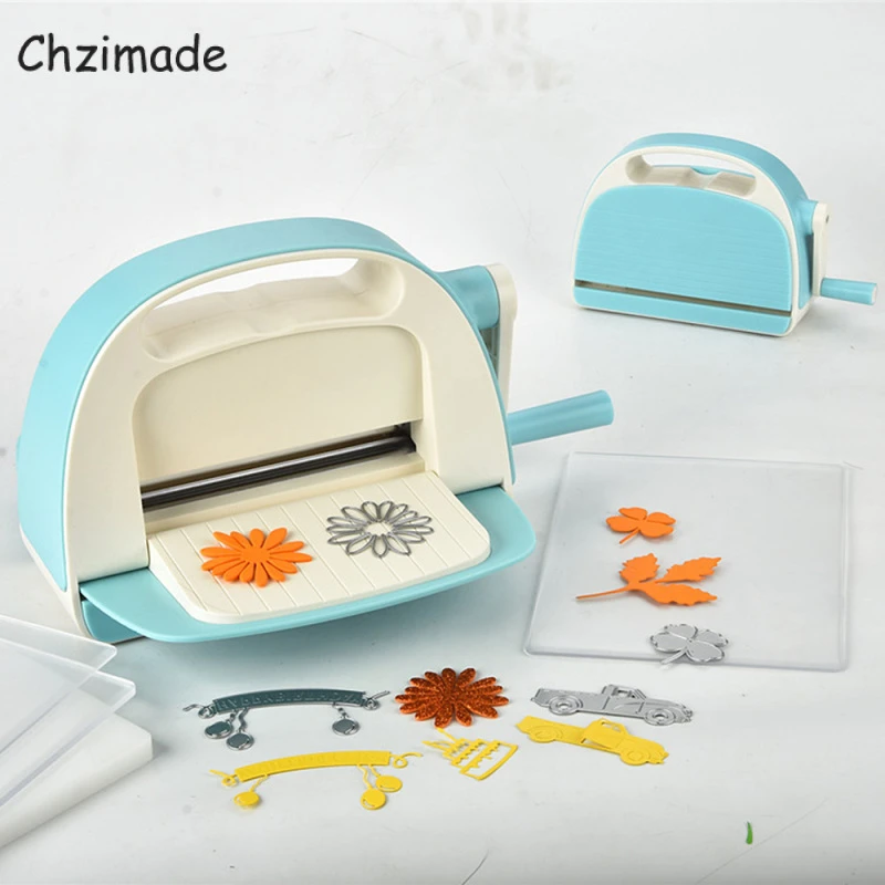 Chzimade A5 Die Cutting Embossing Machine Scrapbooking Metal Dies