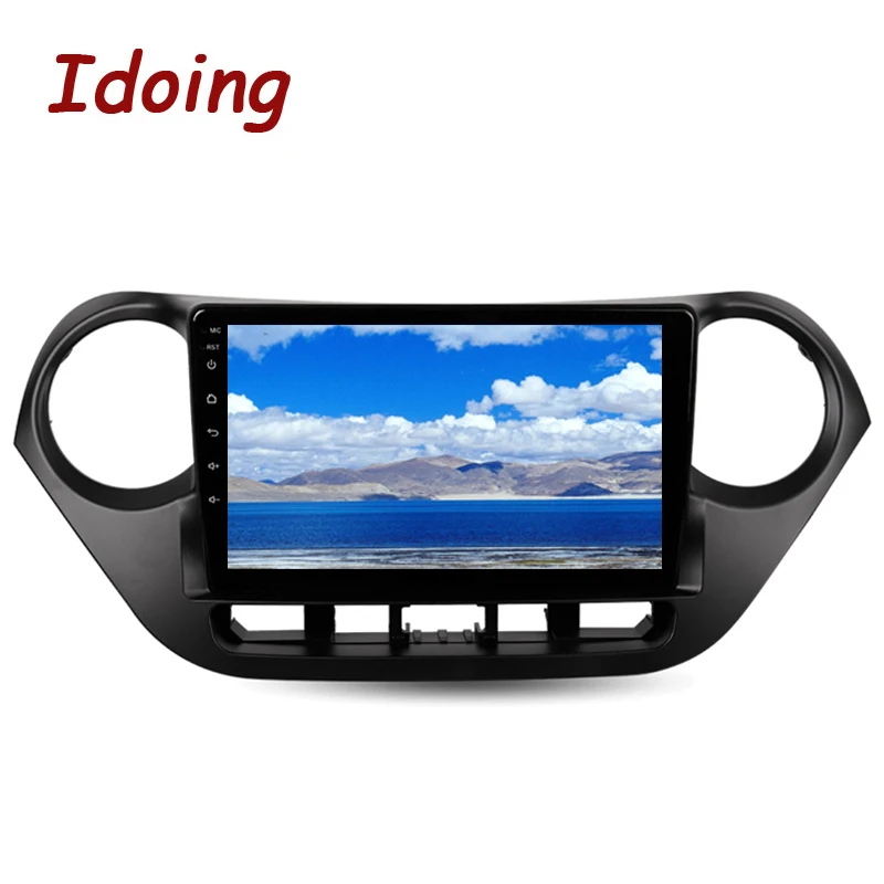Cheap Idoing 9" Car Android8.1 Radio Vedio Multimedia Player For Hyundai I10 2013-2016 4G+64G Octa Core GPS Navigation no 2din 5