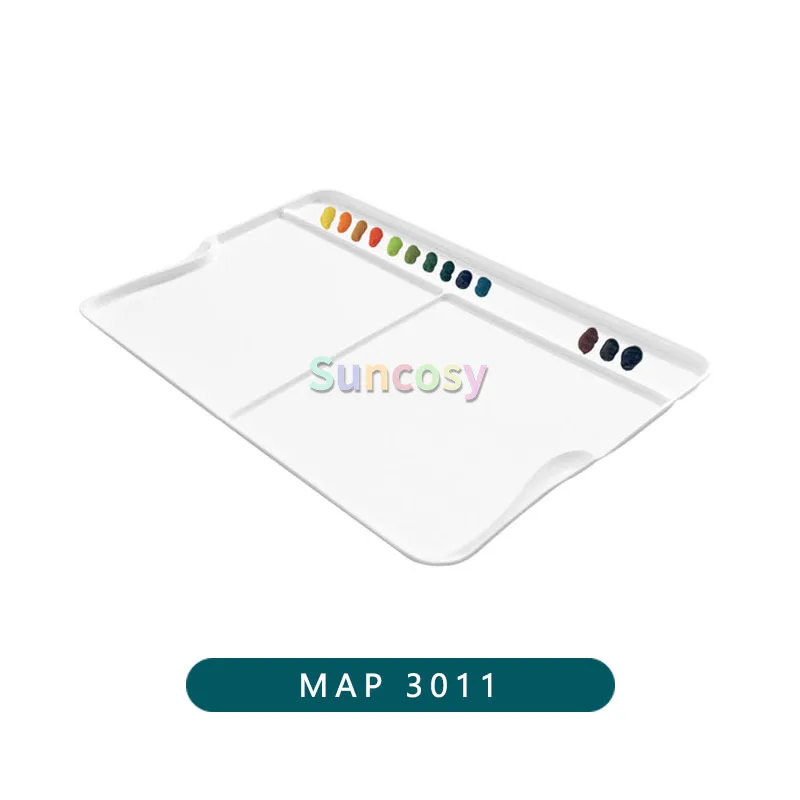 Fusian Watercolor Palette Airtight Leak Proof 1PCS 18 24 33 55-Well With Ample Space for Mixing Colors
