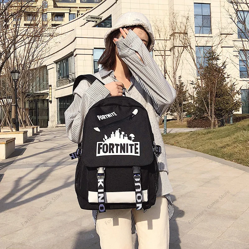 

Backpack Fortnite Game Luminous School Bag Men Woman Backpacks Fortress Night Student Camping Computer Travel Bags Teens Toys