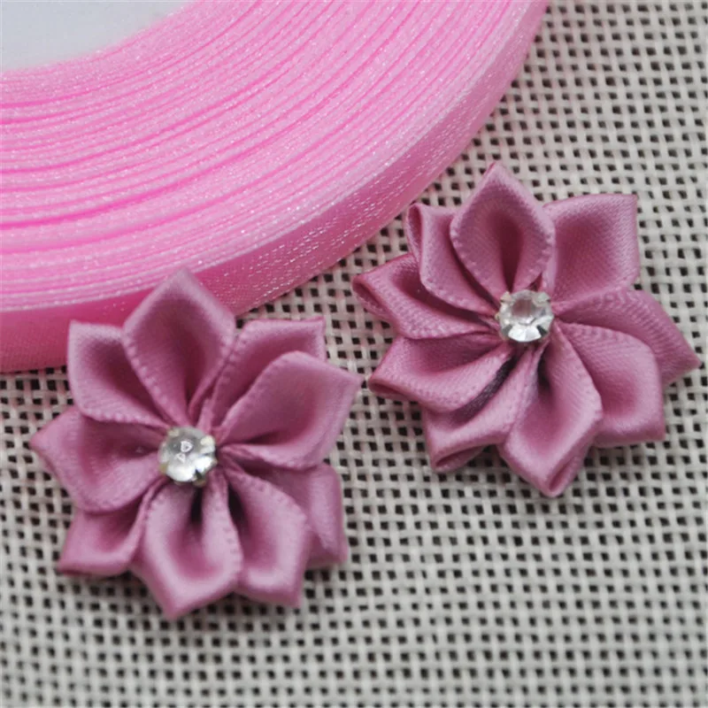 Upick satin ribbon flowers bows with Appliques Craft DIY Wedding E14 40pcs satin ribbons,ribbon supplies,satin ribbon