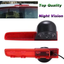 Carro à prova dwaterproof água alta luz de freio invertendo câmera de visão traseira da câmera para t5 t6 caravelle transportador van 2010-2017