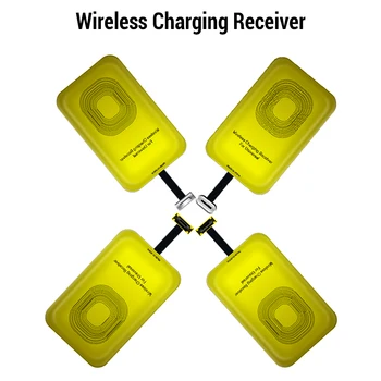 

Universal Qi Wireless Charger Receiver For iPhone 7 6s 6 Plus 5 5C Micro USB Type C Wireless Charging Adapter For Samsung Huawei
