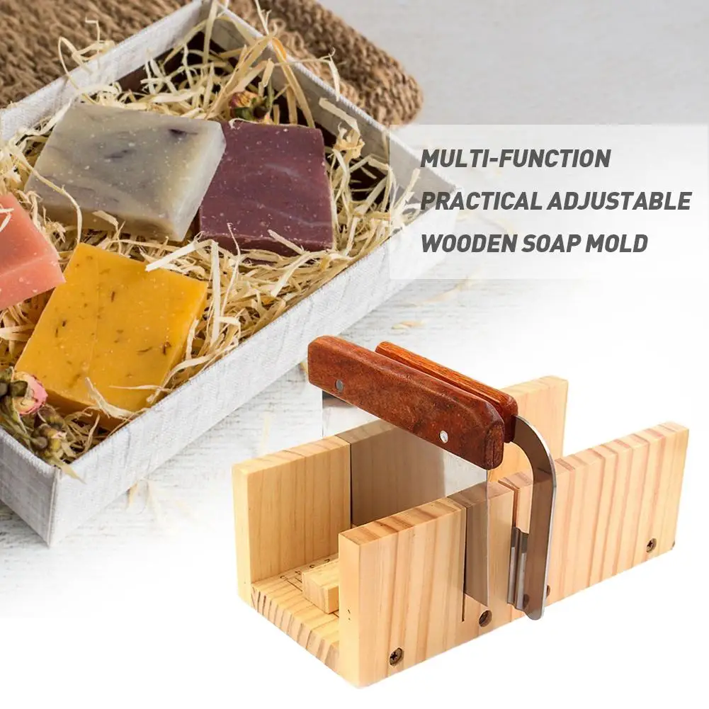 Multi-function Adjustable wooden soap mold hand-made bread knife mold with 2 wave and straight planing tools #CW