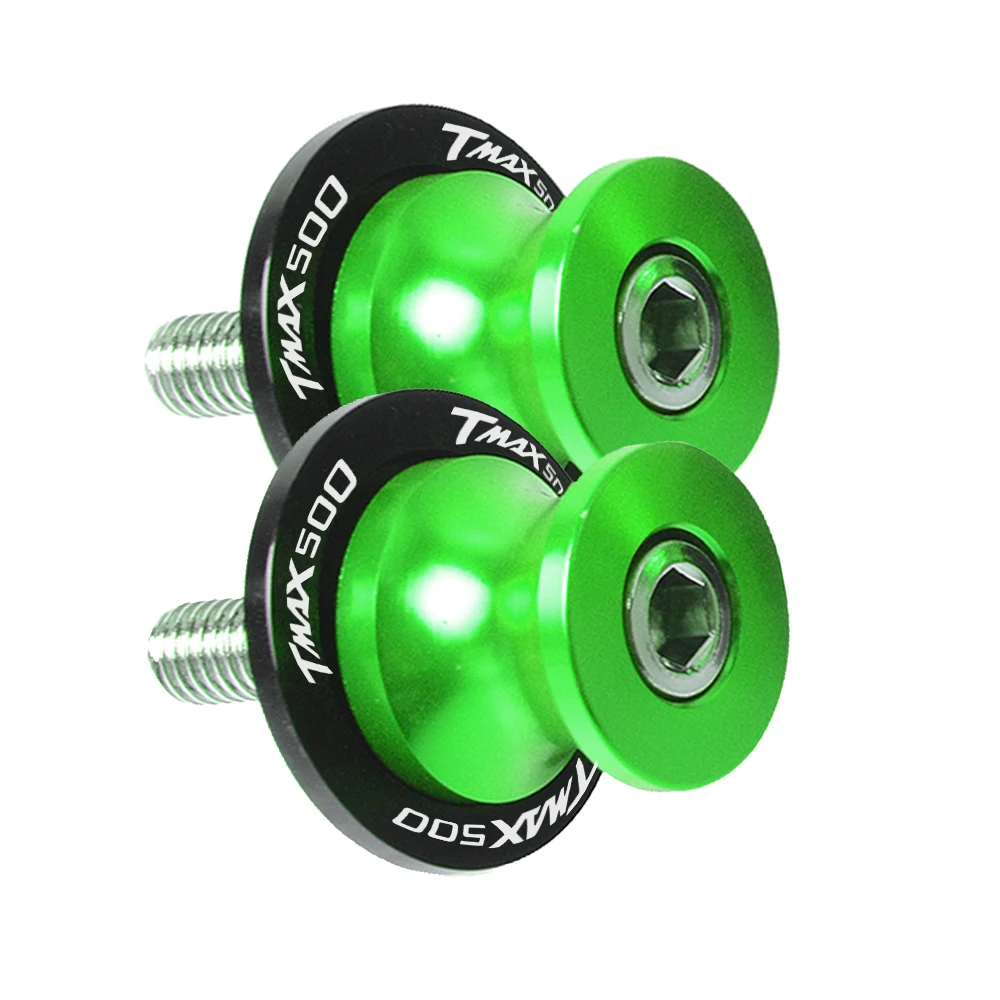 6MM Green Для YAMAHA TMAX500 2008- 2009 2010 2011 2012 TMAX 500 2001-2007 маятник Слайдеры Катушки стенда бобины ЧПУ Алюминий из алюминиевого сплава - Цвет: 6MM Green