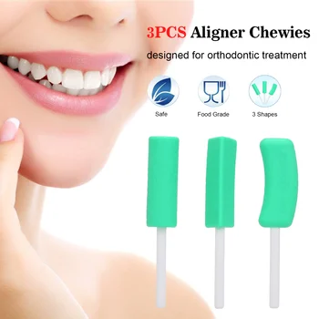 

3PCS Aligner Chewies Silicone Correction Retainer Orthodontic Bite Teeth Chewies braces teeth dental brackets orthodontics
